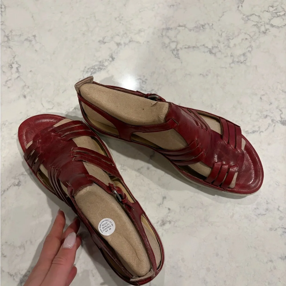 ECCO Women's Red Flash Sandals Size 41 - Picture 4 of 4